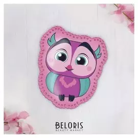 Брошь из фетра «Милая совушка», с термонаклейкой и перфорацией