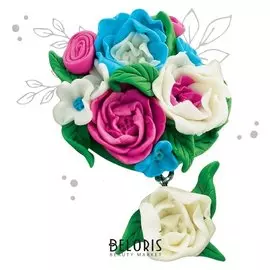 Брошь из полимерной глины своими руками «Цветы». набор для творчества