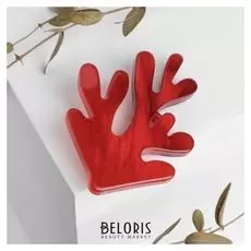 Брошь "Коралл" риф, цвет красный