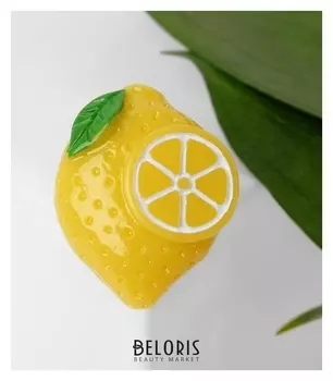 Брошь "Лимон", цвет жёлто-зелёный