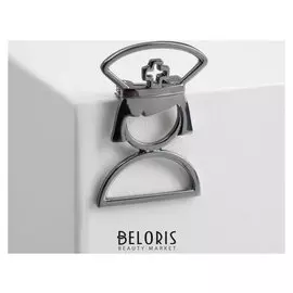 Брошь "Медсестра" очертание, цвет серый