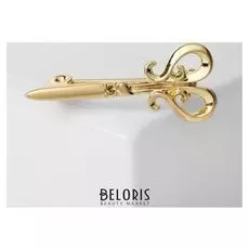 Брошь "Ножницы", цвет золото