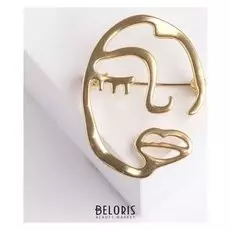 Брошь "Образ" эскиз, цвет матовое золото