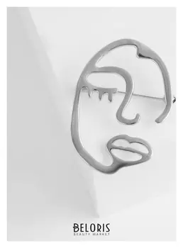 Брошь "Образ" эскиз, цвет серебро