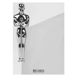 Брошь "Оскар", цвет серебро