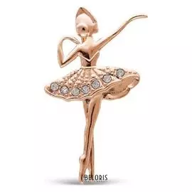 Брошь позолота "Балеринка"