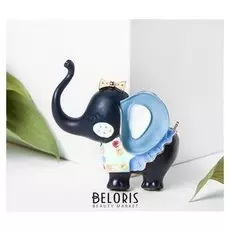 Брошь "Слонёнок" шапито, цветной в золоте