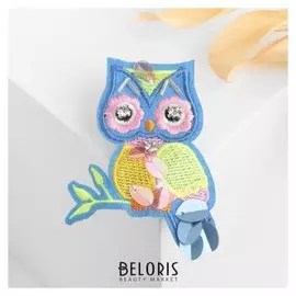 Брошь "Сова-филин" сказочные, цветная