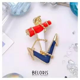 Брошь "Якорь корабельный"