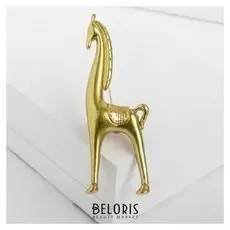 Брошь "Жираф", цвет золотой