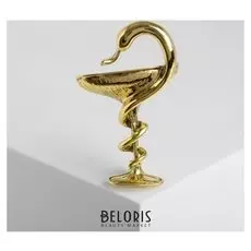 Брошь "Змея в геральдике" знак, цвет чернёное золото