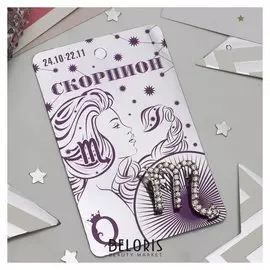 Брошь "Знаки зодиака" гороскоп, скорпион