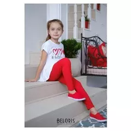 Брюки, (Легинсы), красн, р-р 38 (146-152см) 11-12л., 100% хлопок