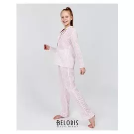 Брюки пижамные для девочки Minaku: Light Touch цвет розовый, рост 140