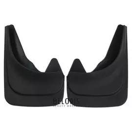 Брызговики универсальные тюменьавтодеталь, 22 х 31 см, резина, чёрные, набор 2 шт