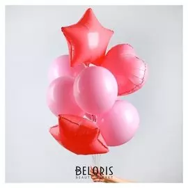 Букет из шаров "Макарун", набор из 10 шт, цвет розовый