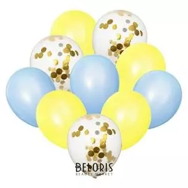Букет из шаров «Нежность», латекс, с конфетти, набор 10 шт.