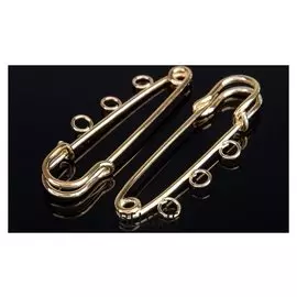 Булавка для подвесок Po-050, №02 (Набор 2 шт) 50*5мм, цвет золота