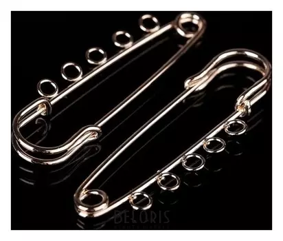 Булавка для подвесок Po-065 №04, (Набор 2 шт)65*5мм, цвет золота