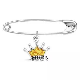 Булавка "Корона", родирование, 2,7 см