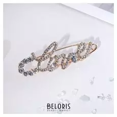 Булавка Love, 6 см, цвет белый в золоте