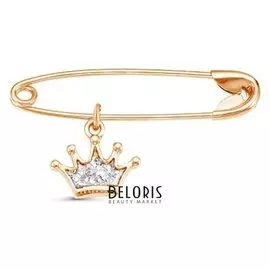 Булавка позолота "Корона", 2,7см