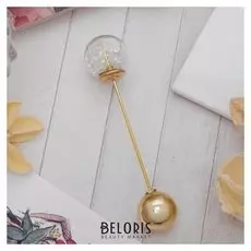 Булавка "Волшебный шар", 7,7 см, цвет белый в золоте