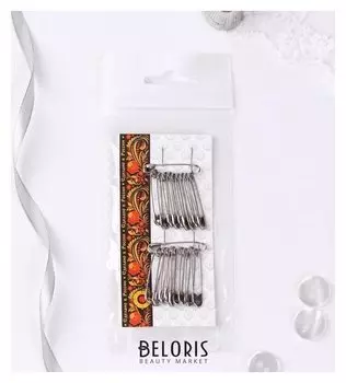 Булавки английские, 28 мм, 20 шт, цвет серебряный