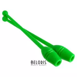 Булавы гимнастические 35 см, 140 г, цвет зелёный