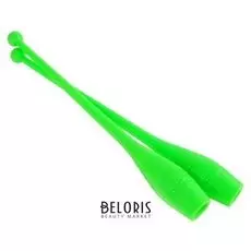 Булавы гимнастические 42 см, 130 г, цвет зеленый