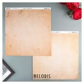 Бумага для скрапбукинга Bobunny - коллекция «Double Dot» - лист «peaches And Cream Vintage» 473524