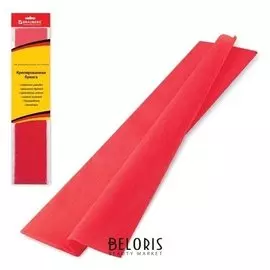 Бумага гофрированная красная