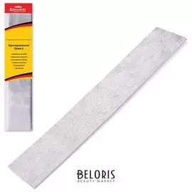 Бумага гофрированная металлик, серебряная