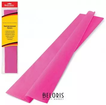 Бумага гофрированная розовая