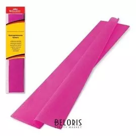Бумага гофрированная темно-розовая