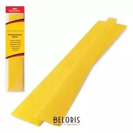 Бумага гофрированная желтая