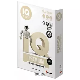Бумага IQ PREMIUM, А4, 120 г/м2, 250 листов, класс "А", Австрия, белизна 170% (CIE)