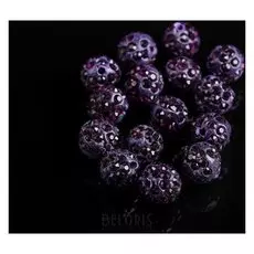 Бусина "ШАМБАЛА" 10мм (набор 15шт), цвет фиолетовый