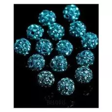 Бусина "ШАМБАЛА" 6мм (набор 15шт), цвет морской