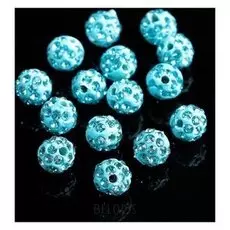 Бусина "ШАМБАЛА" 8мм (набор 15шт), цвет голубой