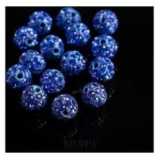 Бусина "ШАМБАЛА" 8мм (набор 15шт), цвет ярко-синий