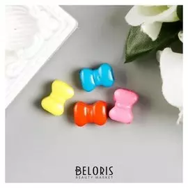 Бусины для творчества "Бантики", 13х10 мм, 15 грамм, 5 цветов