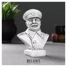 Бюст сталина, серый 10х7,2х5