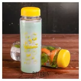 Бутылка для воды "Улыбнись", 500 мл