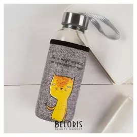 Бутылка для воды в чехле "Дела идут хорошо", 350 мл