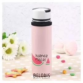 Бутылка с ручкой «Фрукты», 500 мл, рисунок