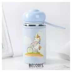 Бутылка в чехле 420 мл "Единорожек", рисунок