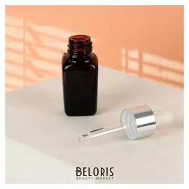 Бутылочка для хранения из темного стекла с пипеткой, 10 мл