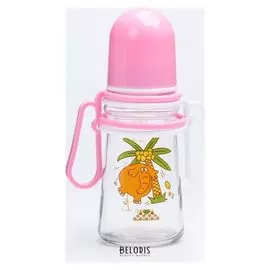 Бутылочка для кормления с ручками 125 мл., стекло