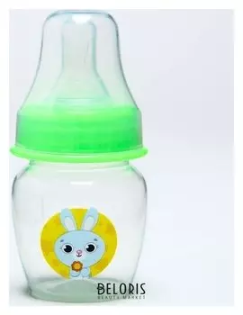 Бутылочка для кормления Наше чудо, 60 мл, от 0 мес., цвет зелёный